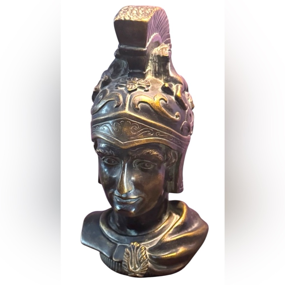 Vintage Mid Century Devonware Soldier Heavy Bronzed statue 
Hermes Mercury